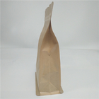 Sacchetto del fondo piatto di Doypack riciclato rinforzo della borsa di caffè della carta kraft del lato del di alluminio