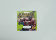 Pacchetto maschio d'imballaggio della pillola di potenziamento della carta della bolla di effetto del fuoco Rhino50K 3d per le pillole del sesso della capsula
