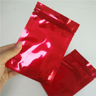 La prova materiale Mylar rosso lucido dell'odore del sacchetto della serratura dello zip del commestibile insacca per le pillole/erbaccia