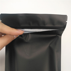 Doppio imballaggio opaco nero dei sacchetti di plastica della chiusura lampo CMYK