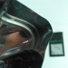 sacchetto nero di stampa UV di Kush Medical Cannabis Packaging Bag delle borse delle erbacce 1g con la chiare finestra e chiusura lampo
