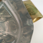 Digital che stampa borsa di Mylar della prova del sacchetto di Matte Gold Stand Up Zipper la piccola per le erbacce