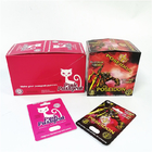 Carta rosa del contenitore di carta del Pussycat che imprime le carte d'imballaggio di timbratura calde delle scatole di presentazione della bolla sensuale di potenziamento
