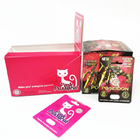 La pubblicità che stampa l'imballaggio maschio della pillola di potenziamento di carta di carta di rinoceronte su ordinazione su ordinazione della scatola inscatola il Pussycat rosa