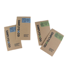 Il materiale riciclabile Brown Kraft ha personalizzato i sacchi di carta per l'imballaggio cosmetico
