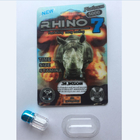 Bottiglie di pillola di plastica variopinte del cappuccio del metallo per il rinoceronte di FX 9000 7 bottiglie di pillola di plastica della pallottola della capsula dello SWAG chiare