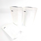 Abitudine 1/8 OZ Logo Size Resealable Aluminum Foil bianco dell'OEM 120 micron di supporto della carta kraft sui sacchetti d'imballaggio