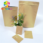 Sacchi di carta biodegradabili con la borsa d'imballaggio di stoccaggio a chiusura lampo dell'alimento per frutta secca