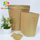 Sacchi di carta biodegradabili con la borsa d'imballaggio di stoccaggio a chiusura lampo dell'alimento per frutta secca