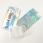 Imballaggio digitale su misura chiaro lucido della borsa della serratura dello zip della stampa del di alluminio dei sacchetti di plastica del filo per i denti della parte anteriore