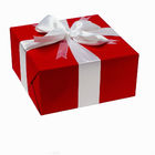 Quadrato rosso piegante di grado superiore del contenitore di carta di cartone per l'imballaggio del regalo