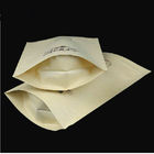 Il chicco di caffè ha personalizzato i sacchi di carta Brown Kraft con il sacco di carta del mestiere della chiusura lampo e della finestra