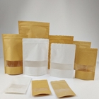 Le bustine di tè su ordinazione del commestibile della stampa che imballano la chiusura lampo Doypack vedono attraverso i sacchi di carta con il logo