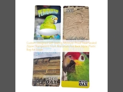 Disegno su misura Chiusura a prova di umidità Chiusura chiusura chiusa trasparente anteriore Foglio di alluminio Retro Sacchetto di plastica Mylar per lo zucchero