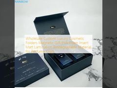 Cartelle cosmetiche di lusso personalizzate all'ingrosso, regalo magnetico, inserto in schiuma EVA, laminazione opaca, materiale biodegradabile per profumi artigianali