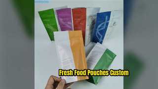 Buste per alimenti personalizzate Borse stand up in foglio di alluminio opaco