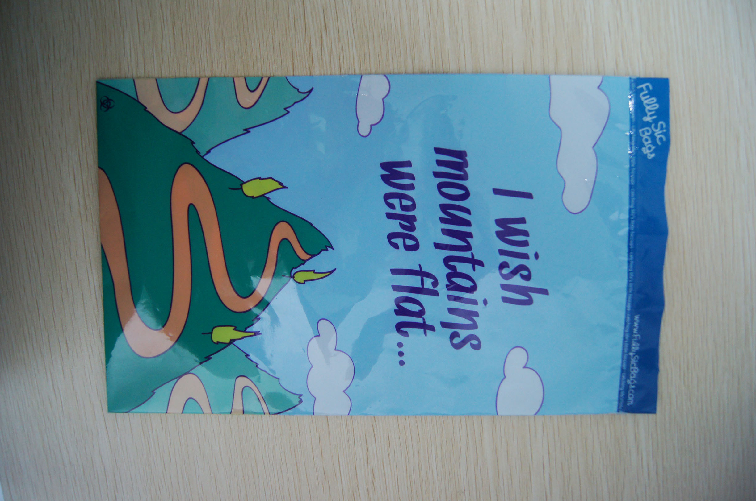 La guarnizione della presa stampata LDPE insacca il blu con il piccolo fumetto per i giocattoli dei bambini