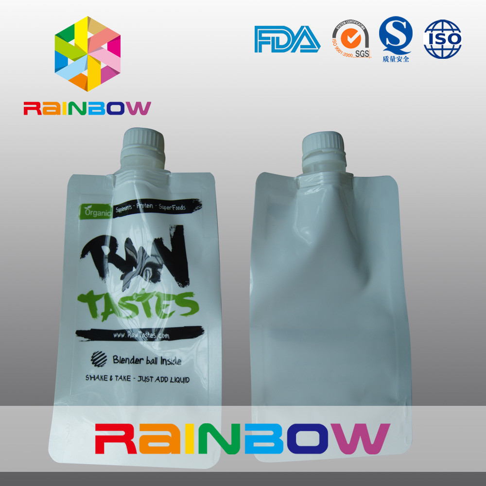 Nylon laminato 3 - sacchetto bianco laterale del becco che imballa logo stampato automatizzato