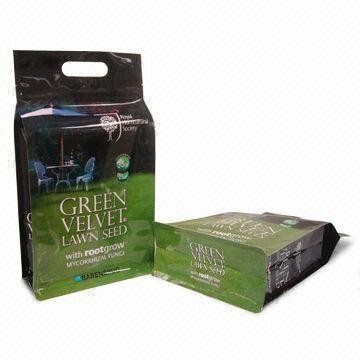 Sacchetto di plastica non tossico dell'alimento per animali domestici con fondo piatto e la maniglia