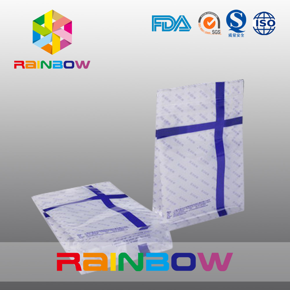 Sacchetti di plastica stampati incisione del fondo piatto che imballano risigillazione a chiusura lampo del commestibile