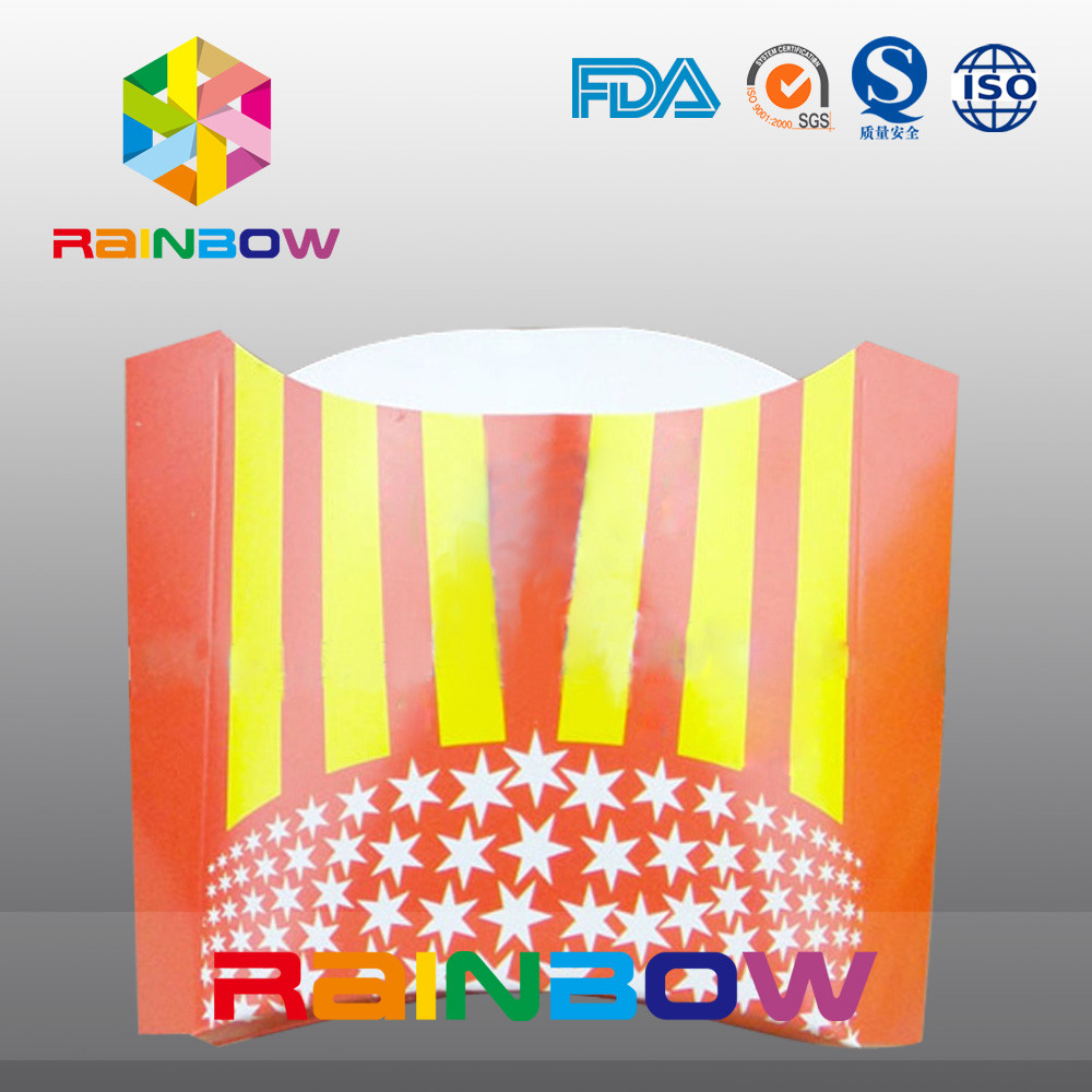 Biodegradabile porti via l'imballaggio eliminabile della patata fritta della scatola di carta