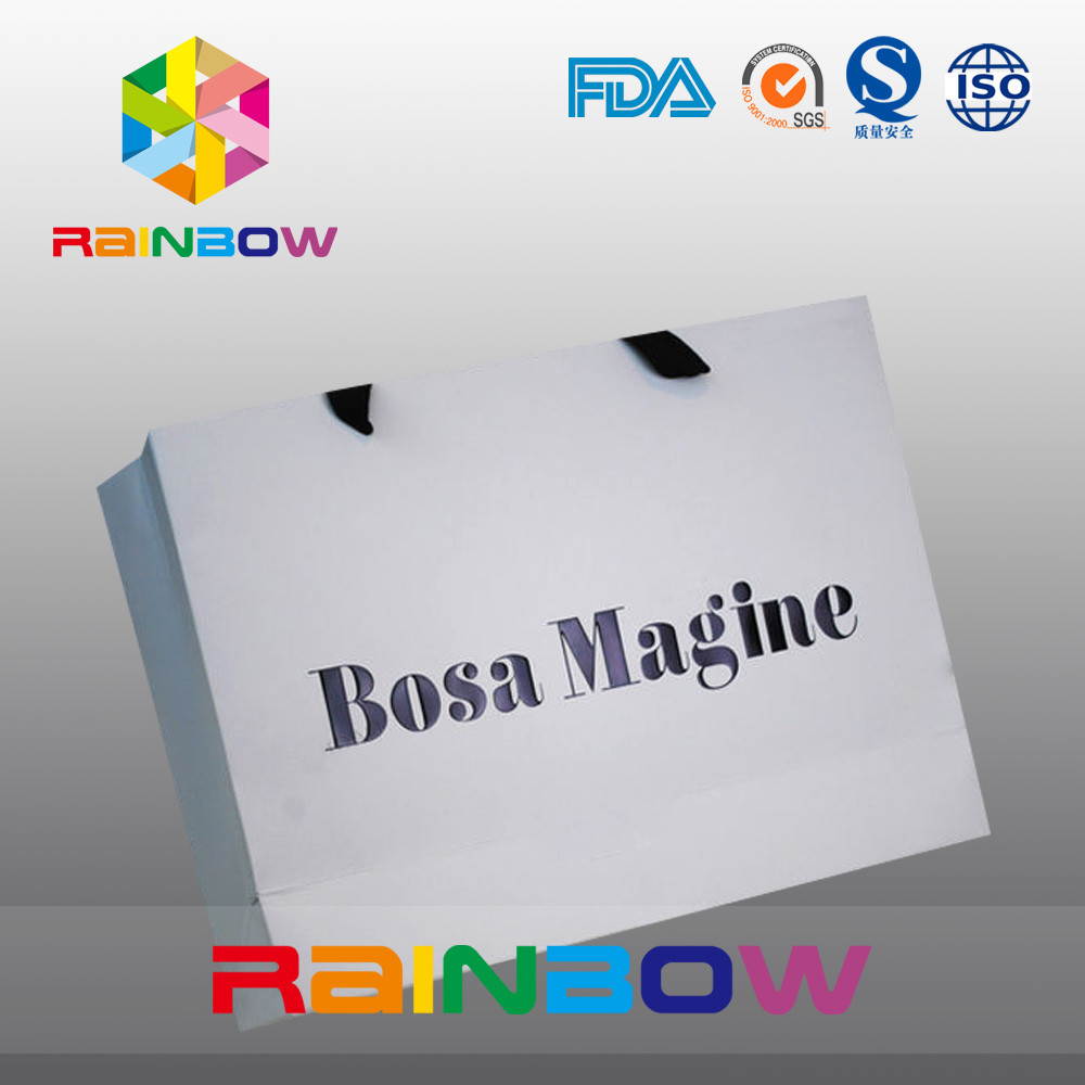 Sacchi di carta su misura amichevoli eco- con la maniglia per l'imballaggio dell'abito