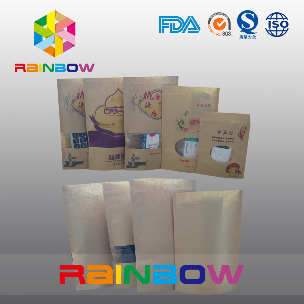 Borsa su ordinazione che imballa, spuntino Doupack dello spuntino della carta da stampa del commestibile con la chiusura lampo