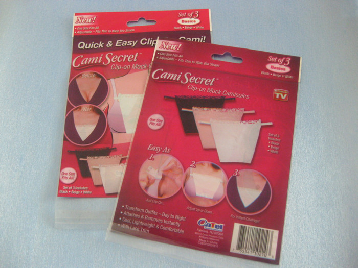 Sacchetti di plastica di plastica rossi che imballano la borsa segreta di Cami per il reggiseno, la biancheria delle donne