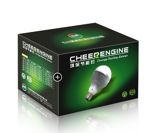 La scatola d'imballaggio di carta principale amichevole eco- della lampadina con l'abitudine ha stampato il logo