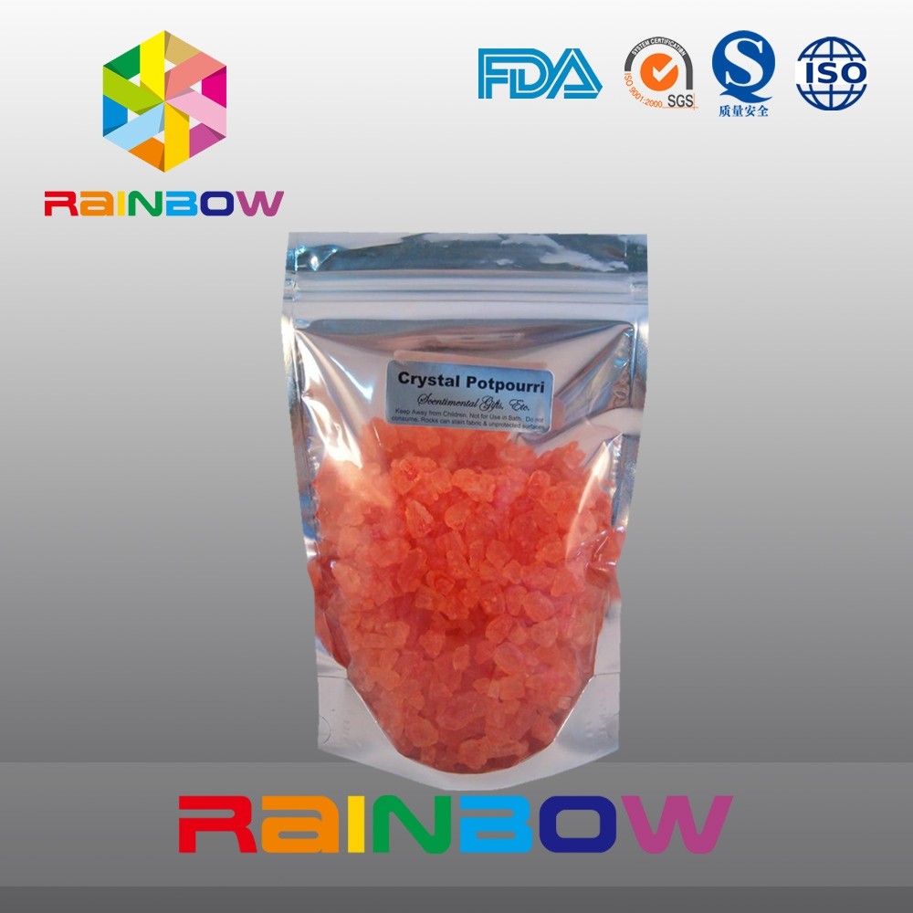 Il sacchetto del di alluminio di Doypack che imballa con lo spuntino/zucchero della chiusura lampo insacca