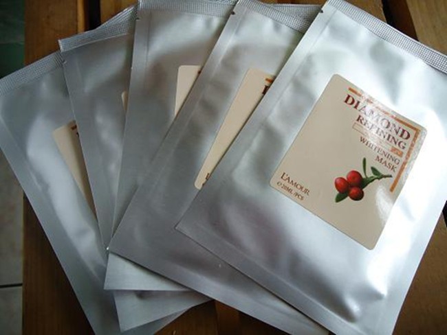 Progettazione su misura borsa cosmetica facciale del pacchetto del di alluminio del sacchetto della maschera