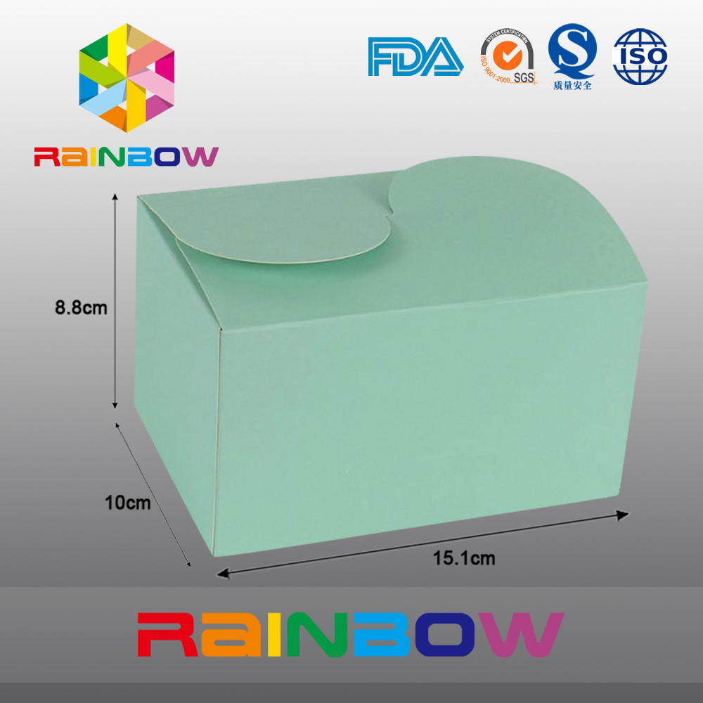 Contenitore verde di carta kraft Per l'imballaggio del regalo, la stampa su misura e la dimensione