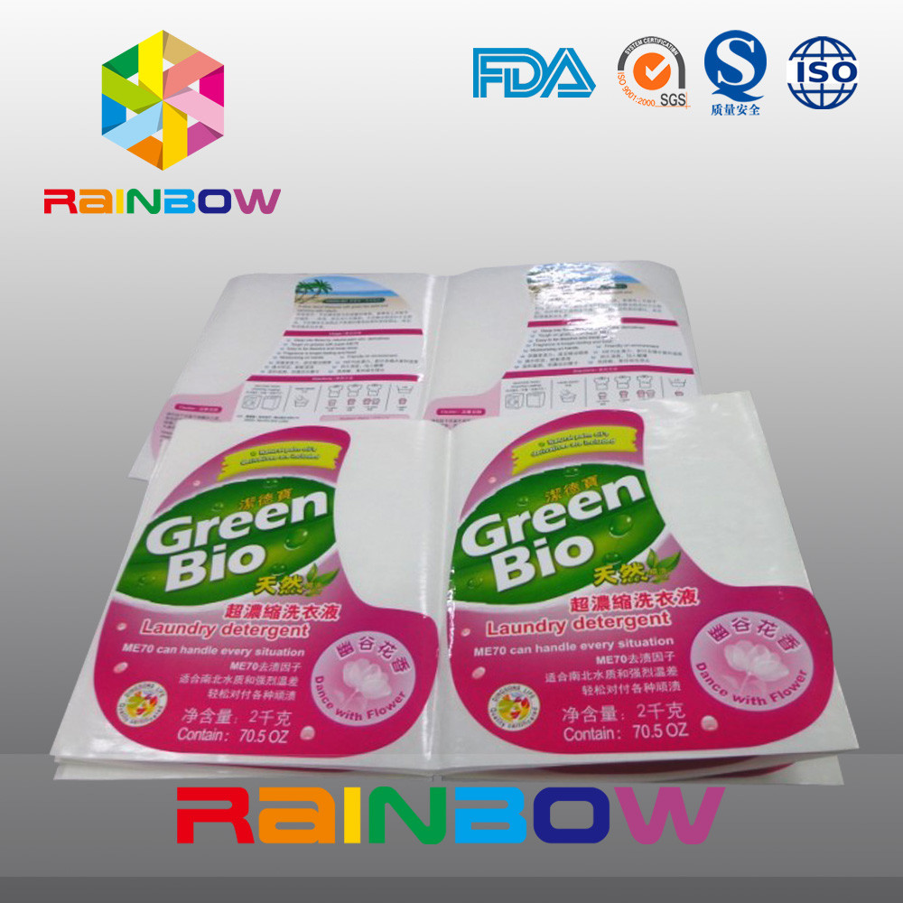 Etichette autoadesive della manica degli strizzacervelli dell'autoadesivo di plastica impermeabile della bottiglia per le bottiglie del detersivo liquido