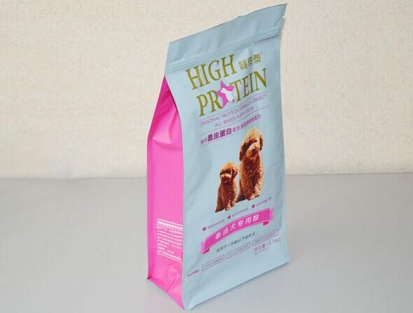 Sacchetto laterale del cibo per cani dell'animale domestico della guarnizione del di alluminio 8 opachi che imballa con la chiusura lampo