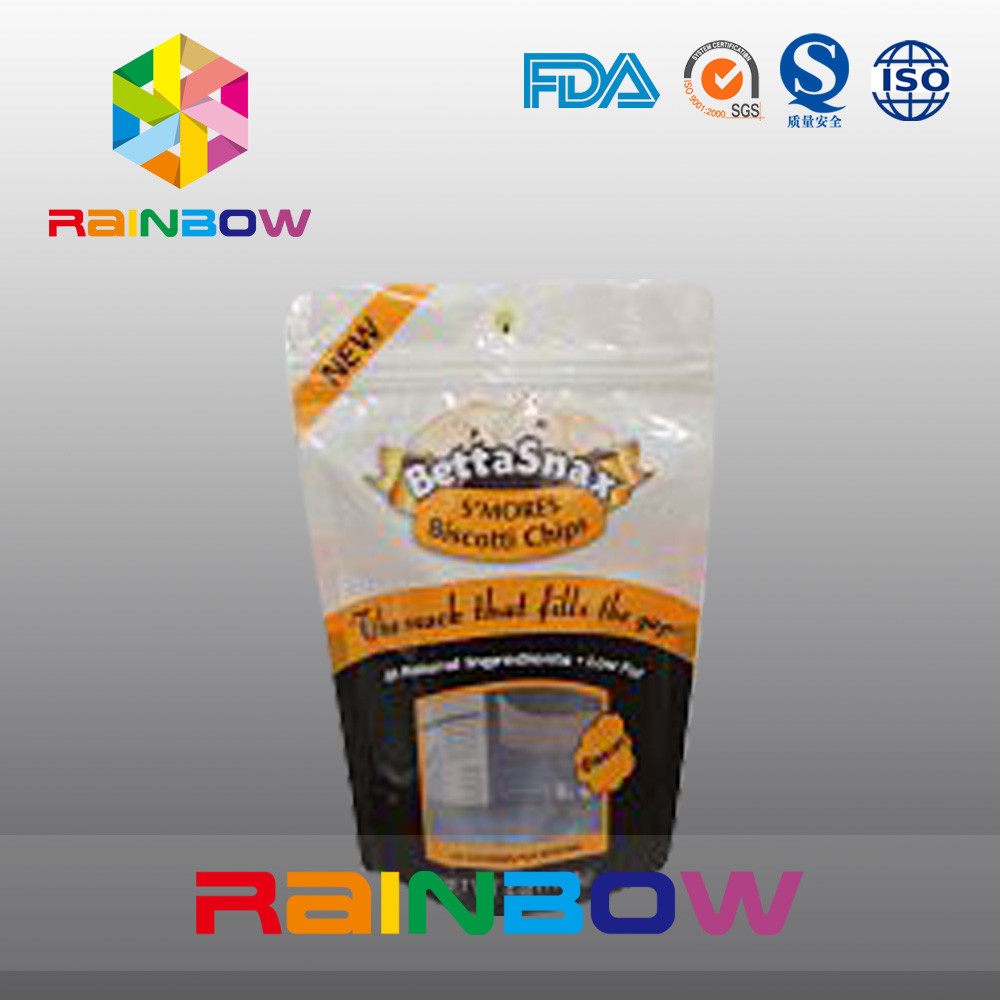 Stia sui chiari sacchetti di plastica a chiusura lampo che imballano con il foro di caduta della farfalla per Candy/spuntino