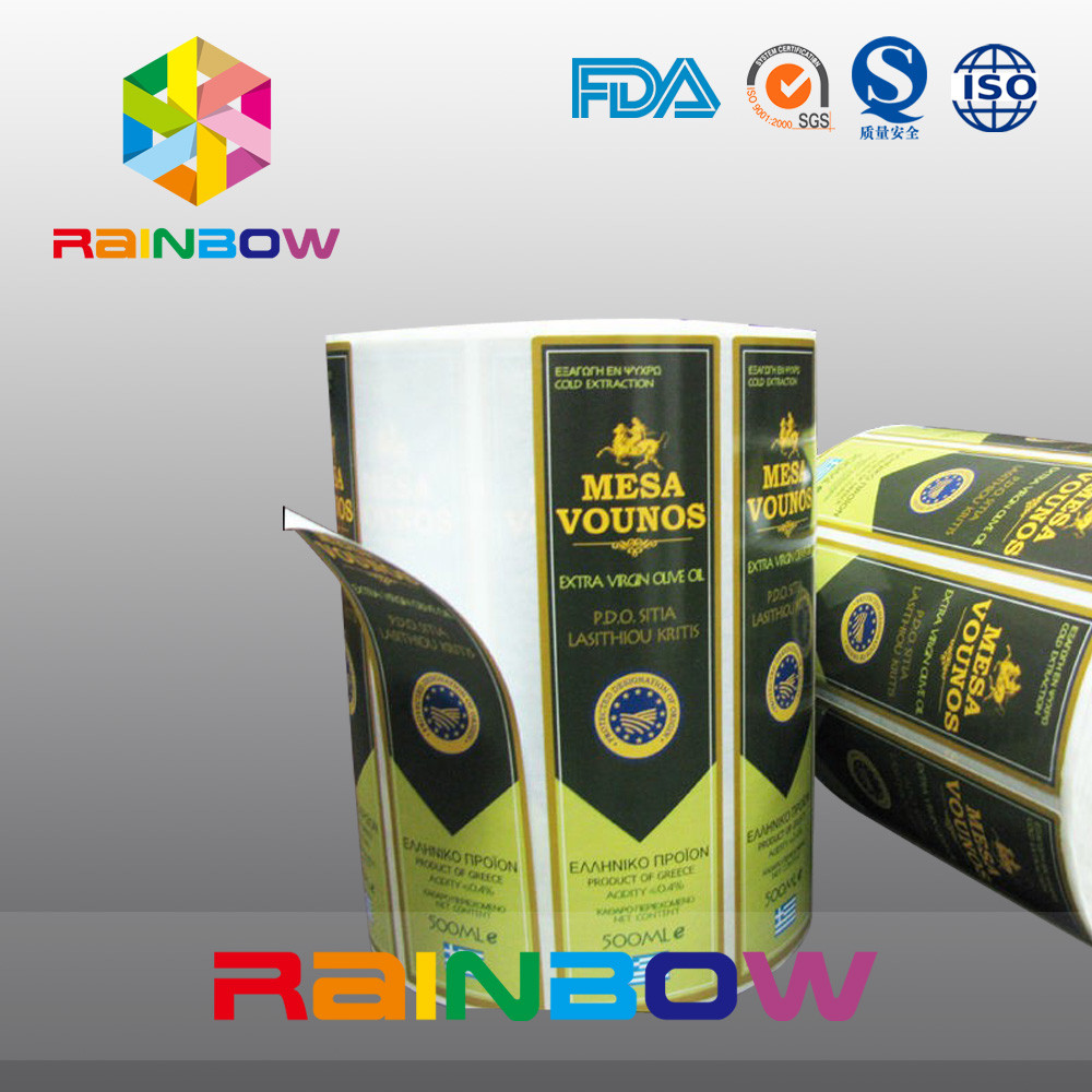 Le etichette autoadesive della manica degli strizzacervelli di vetro di vino hanno stampato gli autoadesivi & la bottiglia di vino Lables