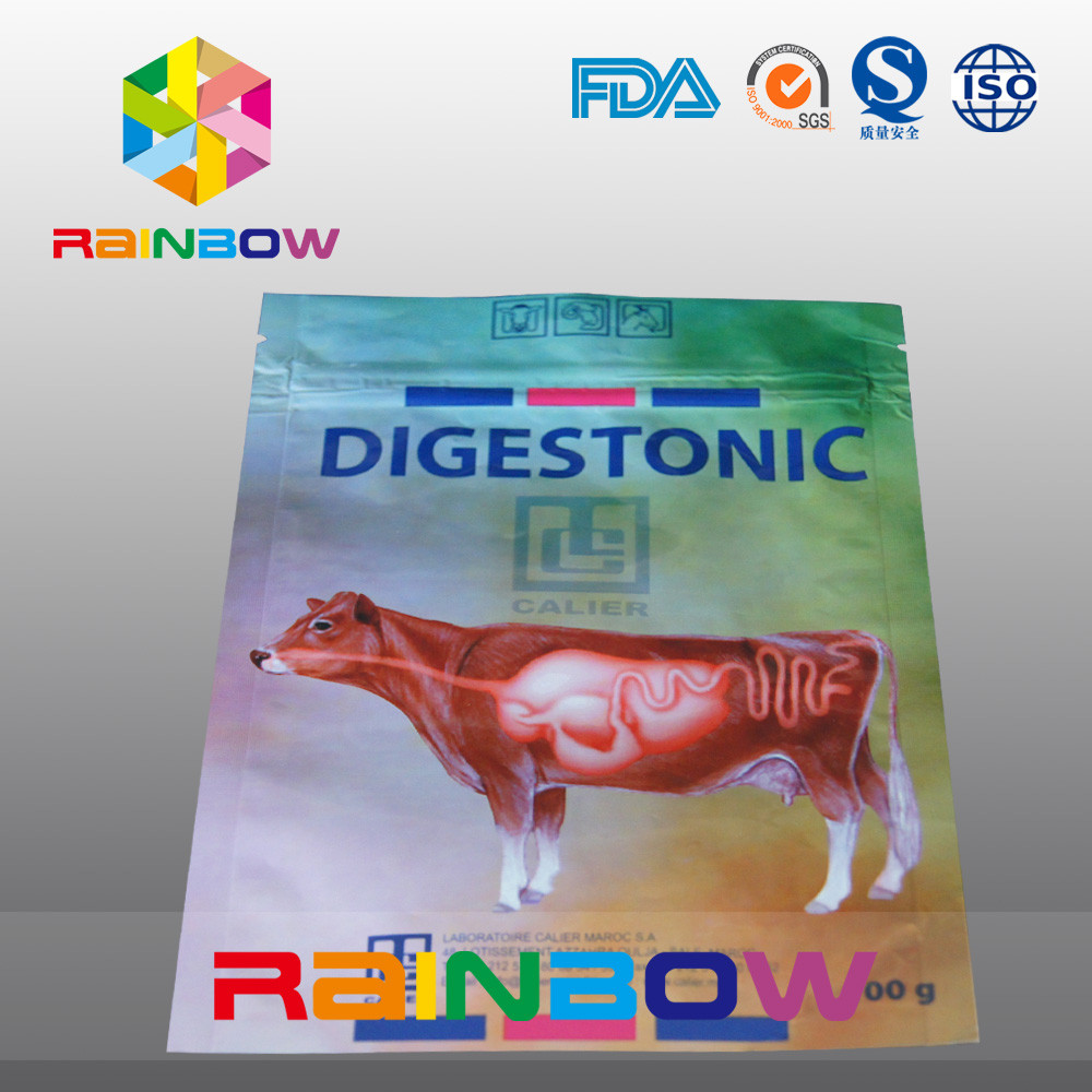 sacchetto dell'alimento per animali domestici della borsa di imballaggio per alimenti dell'animale domestico 100g/mucca con il logo su ordinazione stampato