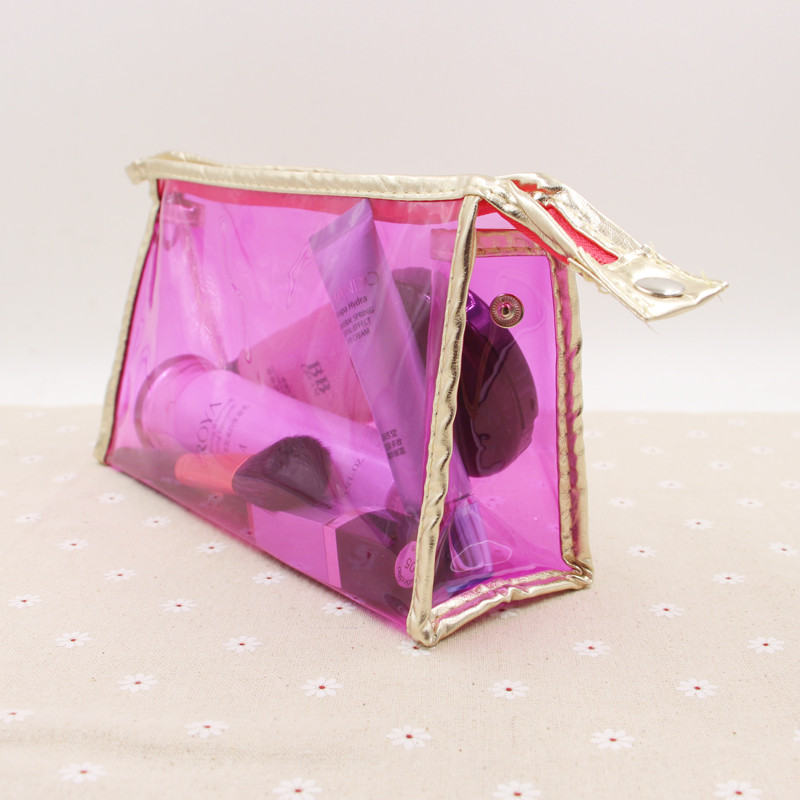 Il chiaro cosmetico di rotocalcografia porta la borsa Reclosure e riutilizzabile