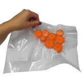 Rulli trasparenti di risparmio alimentare Sacchetti di sigillo a vuoto alimentare con stampa a gravura