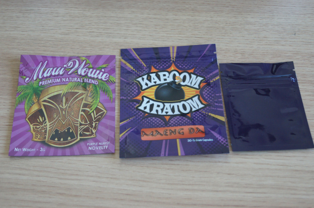 Prodotti chimici tre borse d'imballaggio della guarnizione del maeng del da della chiusura lampo laterale del kratom