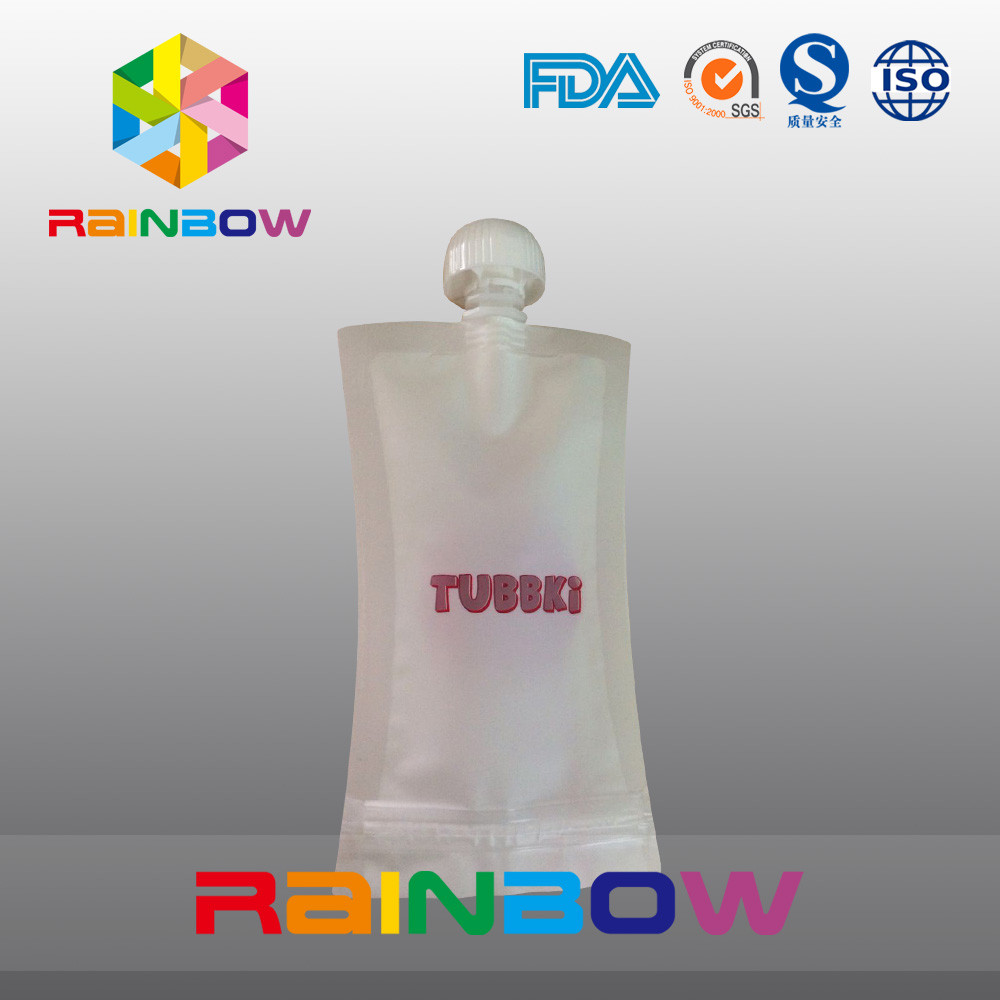 Sacchetto del becco del sacchetto degli alimenti per bambini del commestibile che imballa con il becco superiore & la chiusura lampo durevole