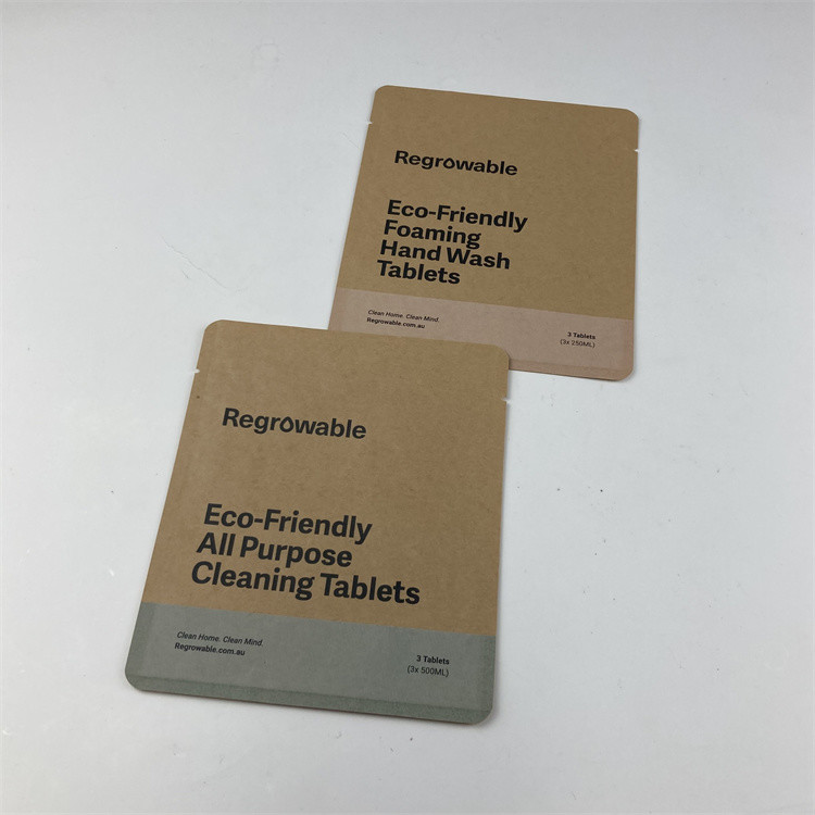 La borsa piana stampata Digital della bustina concimabile riutilizzabile di PLA dell'OEM per compone i cuscinetti di pulizia