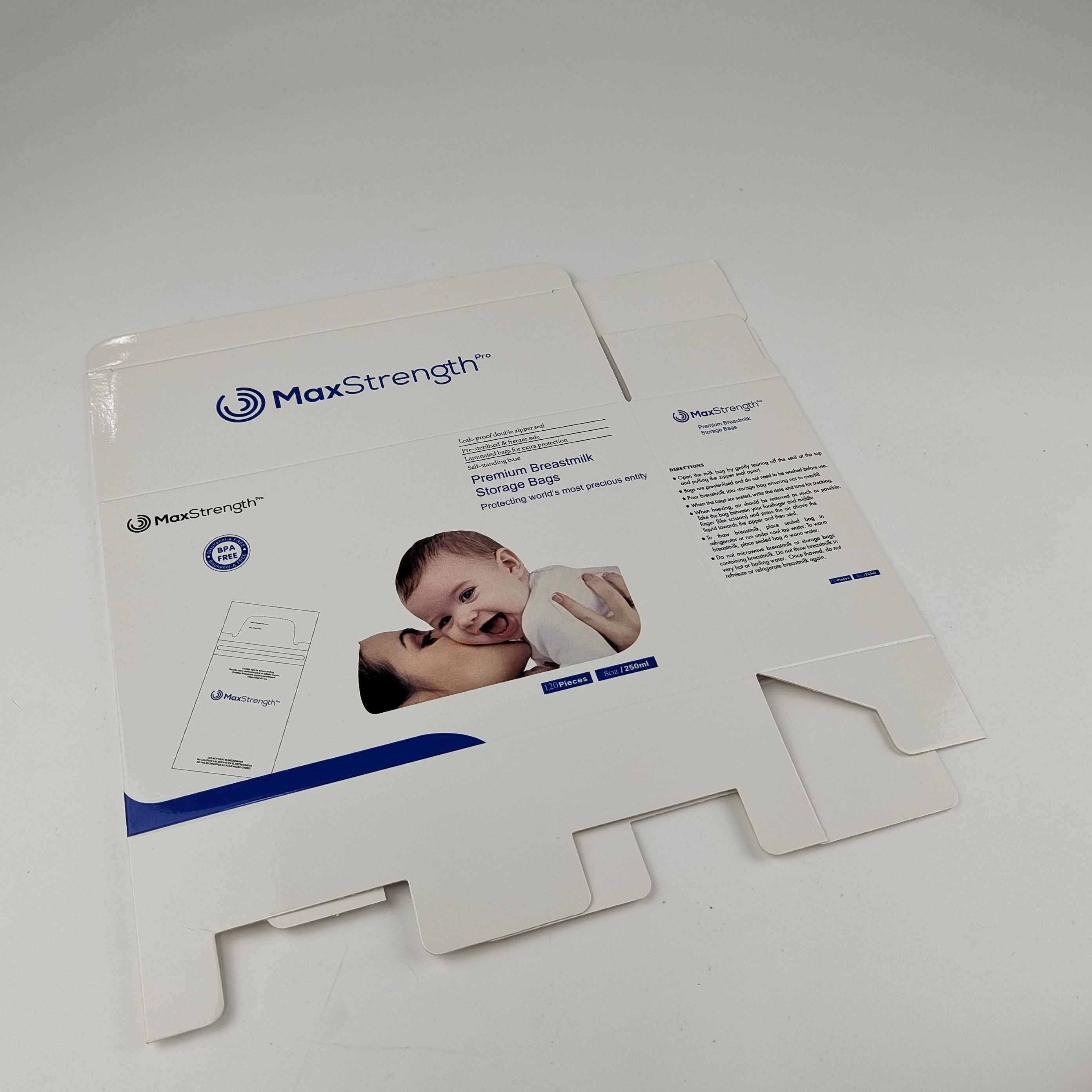 la scatola di stoccaggio del cartone 400g ha personalizzato la scatola rettangolare dell'imballaggio di latte