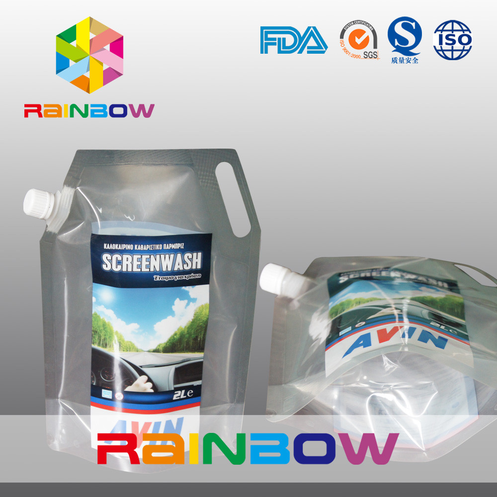 la prova dell'acqua 3L trasparente o la stampa sta sulla borsa liquida della bottiglia del sacchetto del becco