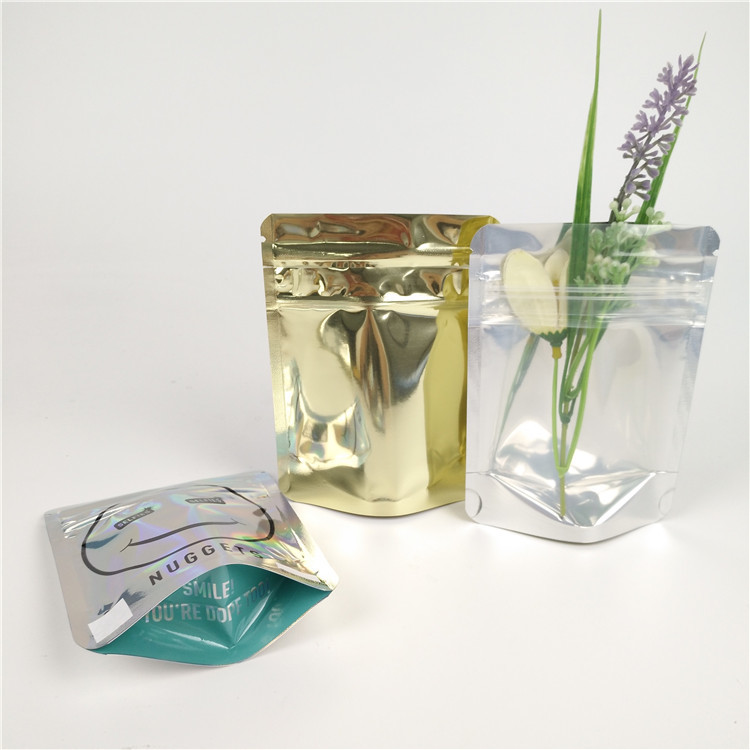 Mylar stampato su ordinazione trasparente insacca le borse a chiusura lampo commestibili della stagnola del sacchetto 3.5g della prova dell'odore