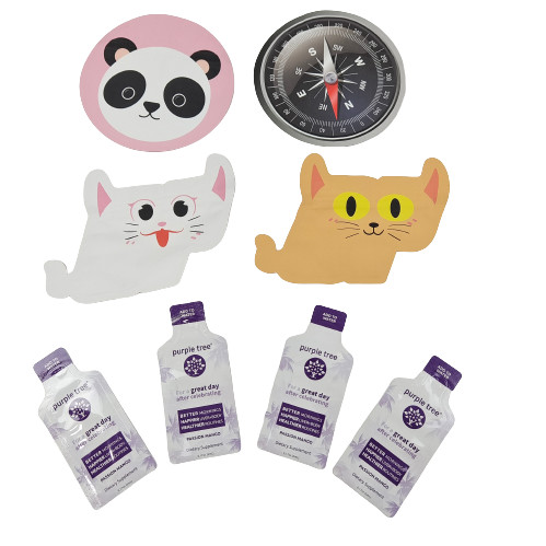 Il Mylar tagliato stampato abitudine insacca 1g 3.5g 7g 14g 28g bambino resistente per il biscotto Candy