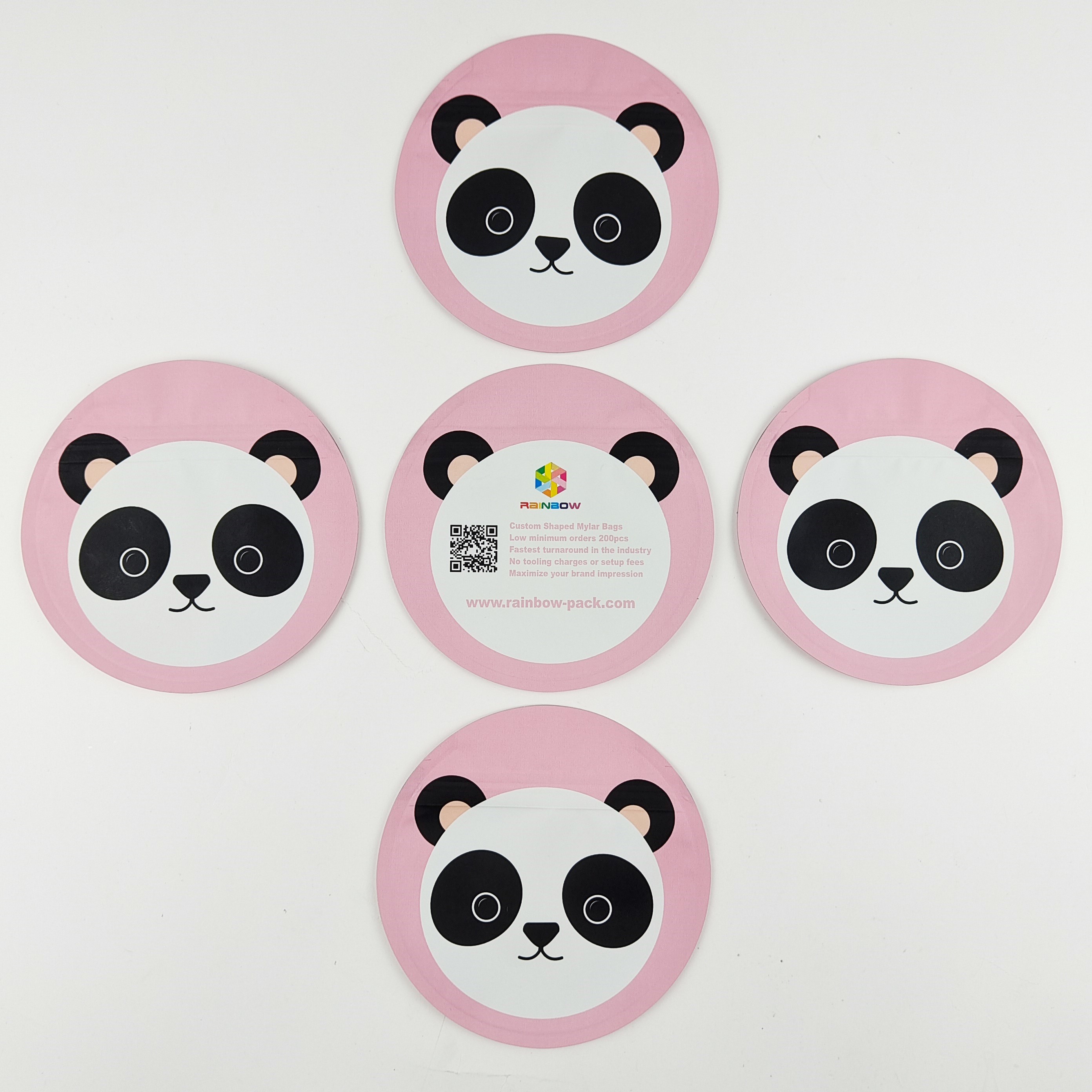 3,5 g 7 g di caramelle commestibili a forma di sacchetto a prova di odore irregolare Borse in mylar fustellate