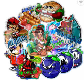 Sacchetto per imballaggio alimentare commestibile morbido al tatto 3,5 g Biscotto a forma speciale Fustellato Mylar Borse