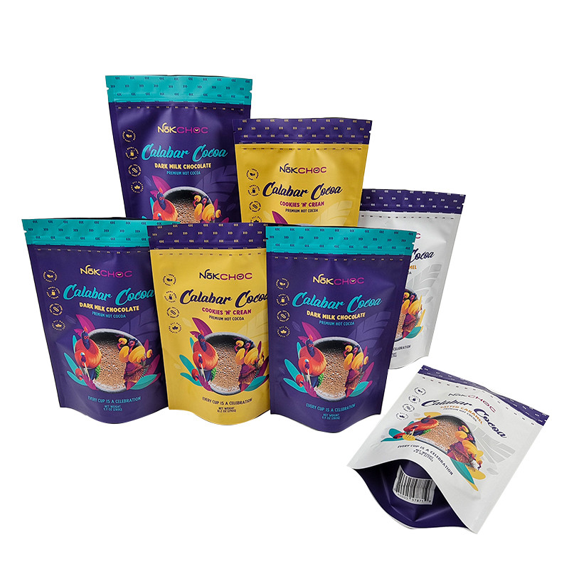 L'imballaggio commestibile su misura sta sulla borsa del sacchetto con la prova dell'odore della chiusura lampo