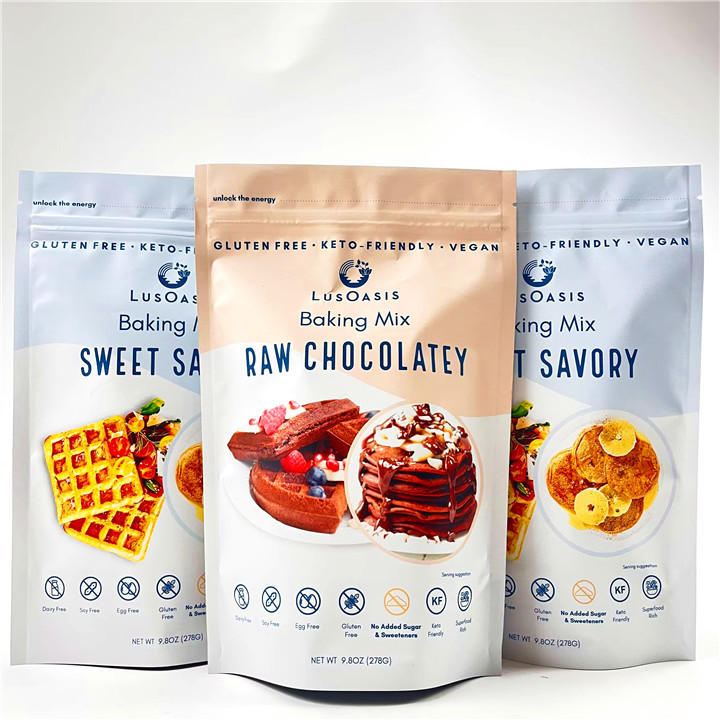 La serratura d'imballaggio stampata dello zip della borsa dello spuntino del dolce del biscotto del sacchetto di Mylar del commestibile ha laminato